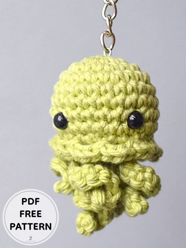 Crochet Jellyfish Keychain PDF Amigurumi Free Pattern