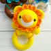 Crochet Lion Rattle PDF Amigurumi Free Pattern 2 75x75