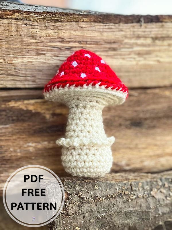 Crochet Mushroom PDF Amigurumi Free Pattern 1