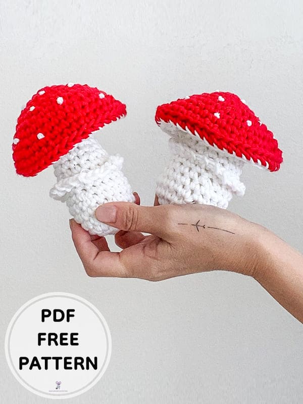 Crochet Mushroom PDF Amigurumi Free Pattern 2 1