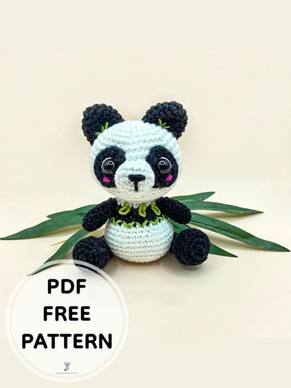 Crochet Panda PDF Amigurumi Free Pattern 3