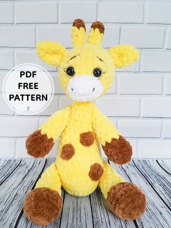 Crochet Plush Giraffe PDF Amigurumi Free Pattern 2 1