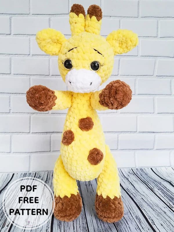 Crochet Plush Giraffe PDF Amigurumi Free Pattern 4 1