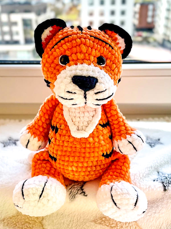 Crochet Plush Tiger PDF Amigurumi Free Pattern 1