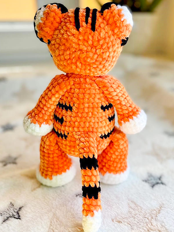 Crochet Plush Tiger PDF Amigurumi Free Pattern 4
