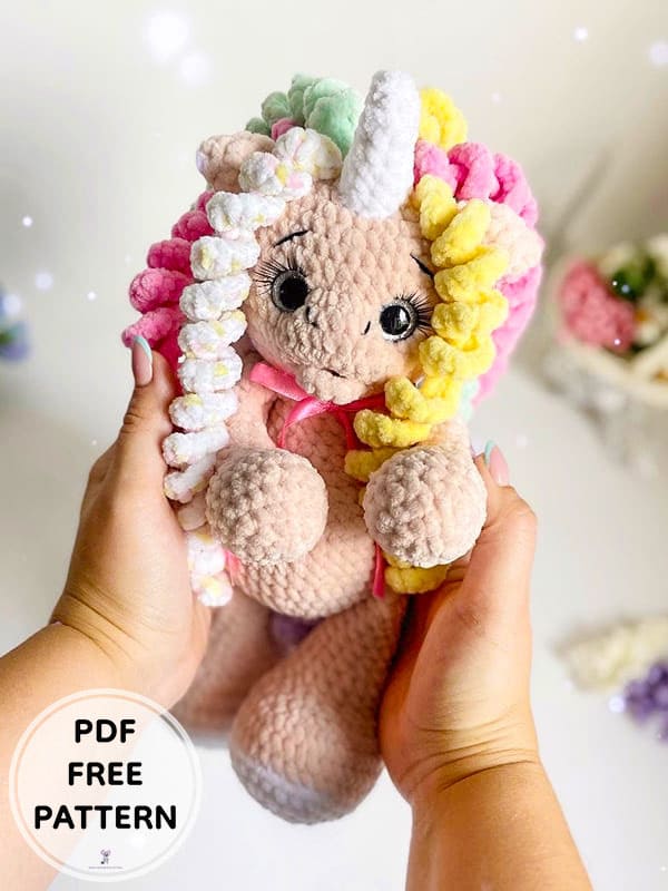 Crochet Unicorn PDF Amigurumi Free Pattern 2 2