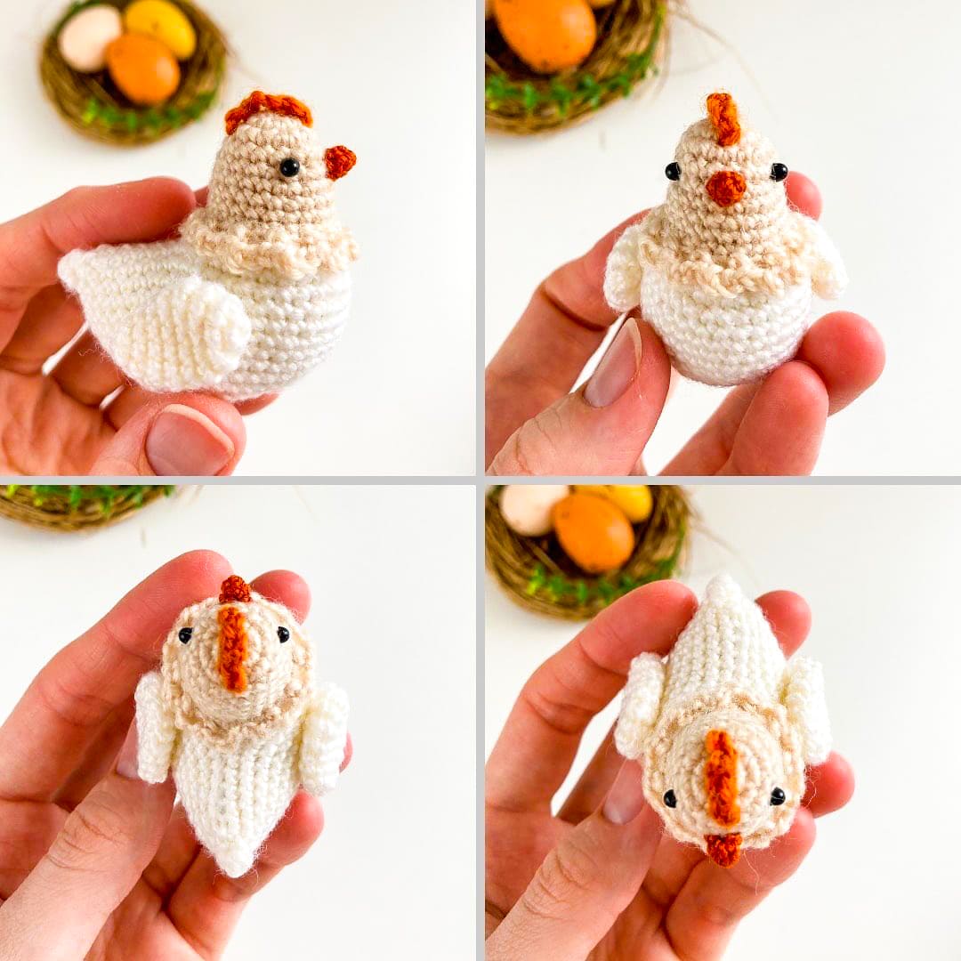Easy Crochet Chicken PDF Amigurumi Free Pattern 3