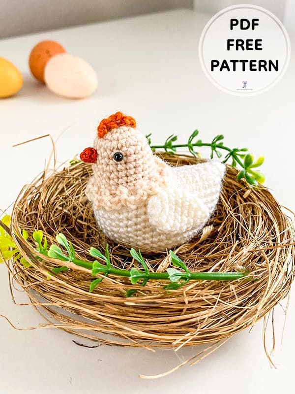 Easy Crochet Chicken PDF Amigurumi Free Pattern
