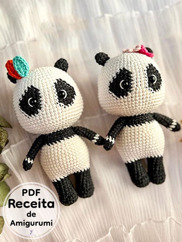 PDF Croche Bonitinho Panda Receita De Amigurumi Gratis