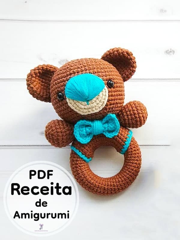 PDF Croche Chocalho De Urso Inchado Receita De Amigurumi Gratis