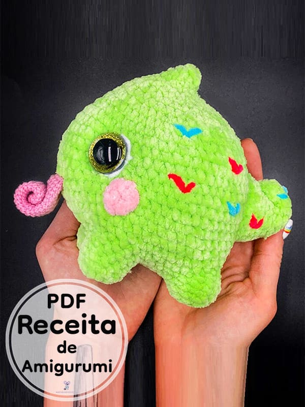 PDF Croche Pequeno Camaleao Receita De Amigurumi Gratis 2