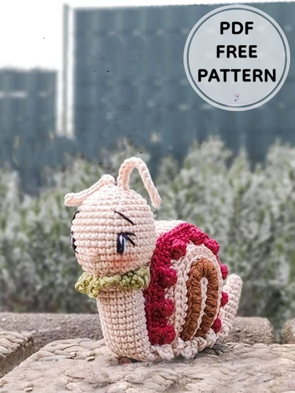 PDF Crochet Cute Snail Trudi Amigurumi Free Pattern 1