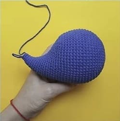 PDF Crochet Flying Whale Amigurumi Free Pattern Body