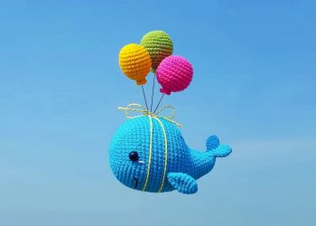 PDF Crochet Flying Whale Amigurumi Free Pattern