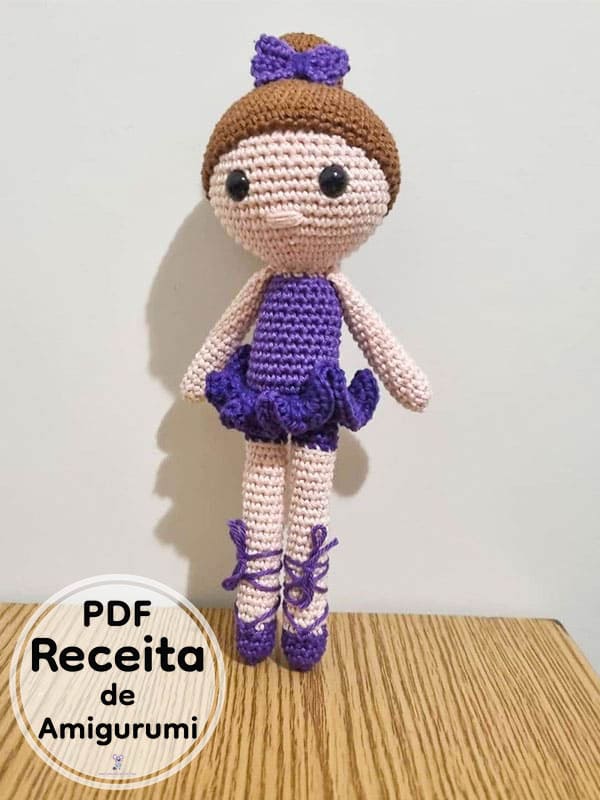 Bailarina Boneca PDF Croche Receita De Amigurumi Gratis 2