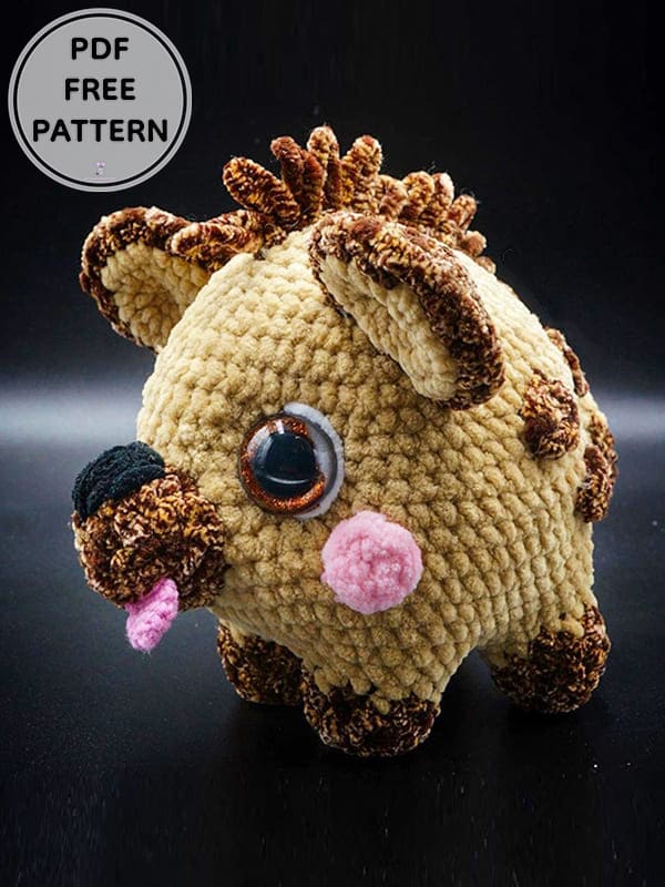 Crochet Baby Hyena PDF Amigurumi Free Pattern 2