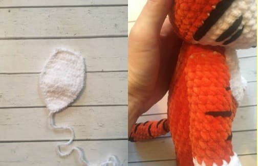 Crochet Baby Tiger PDF Amigurumi Free Pattern Chest