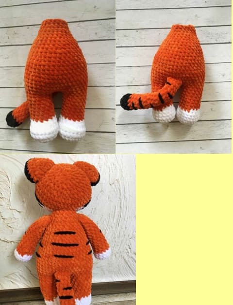 Crochet Baby Tiger PDF Amigurumi Free Pattern Tail 1