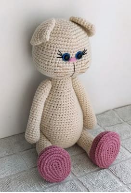 Crochet Cat Lily PDF Amigurumi Free Pattern Legs
