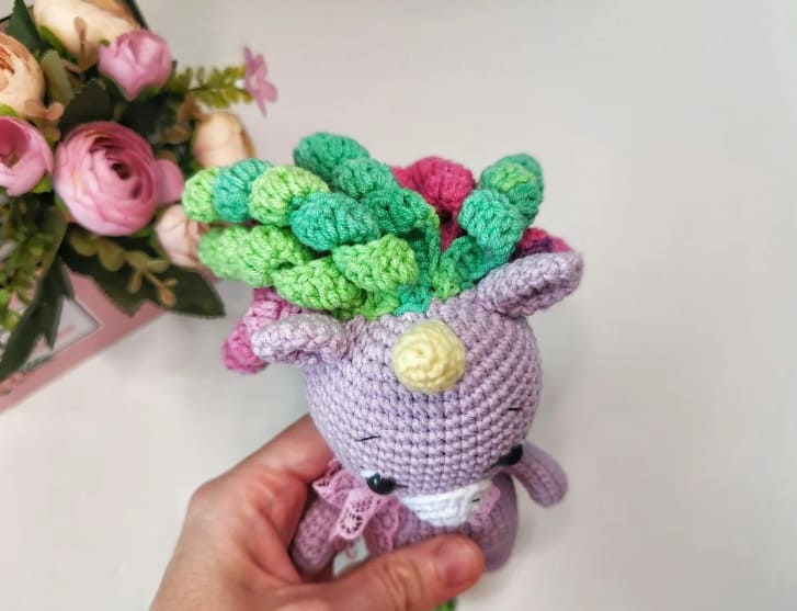 Crochet Cute Unicorn PDF Amigurumi Free Pattern Mane 9