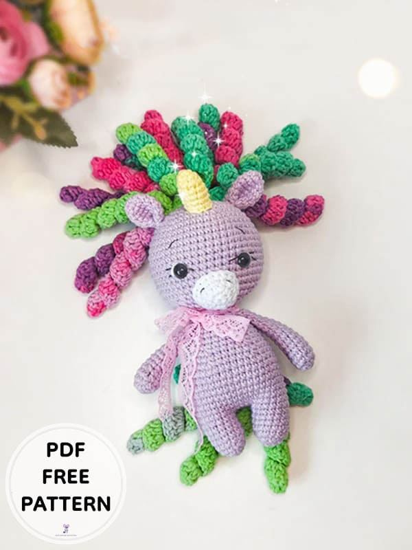 Crochet Cute Unicorn PDF Amigurumi Free Pattern