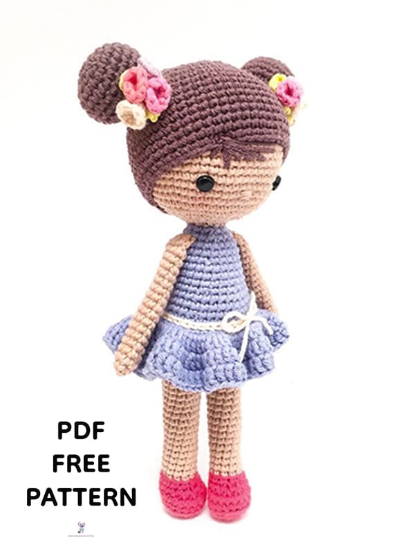 Crochet Doll Chloe PDF Amigurumi Free Pattern 2