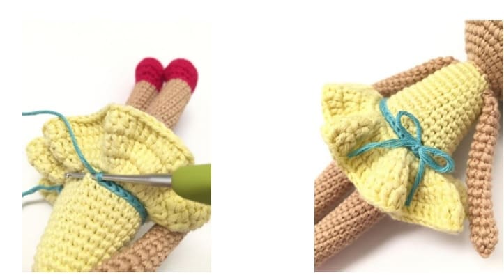 Crochet Doll Chloe PDF Amigurumi Free Pattern Skirt 1