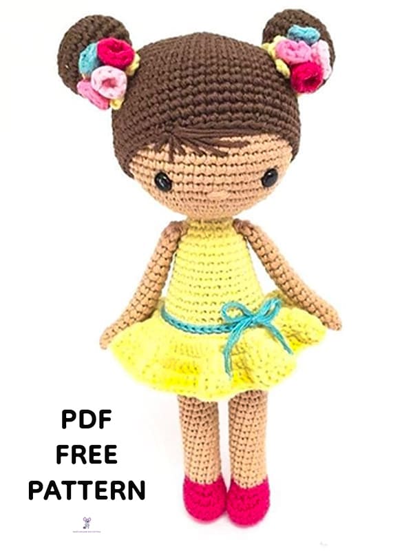 Crochet Doll Chloe PDF Amigurumi Free Pattern