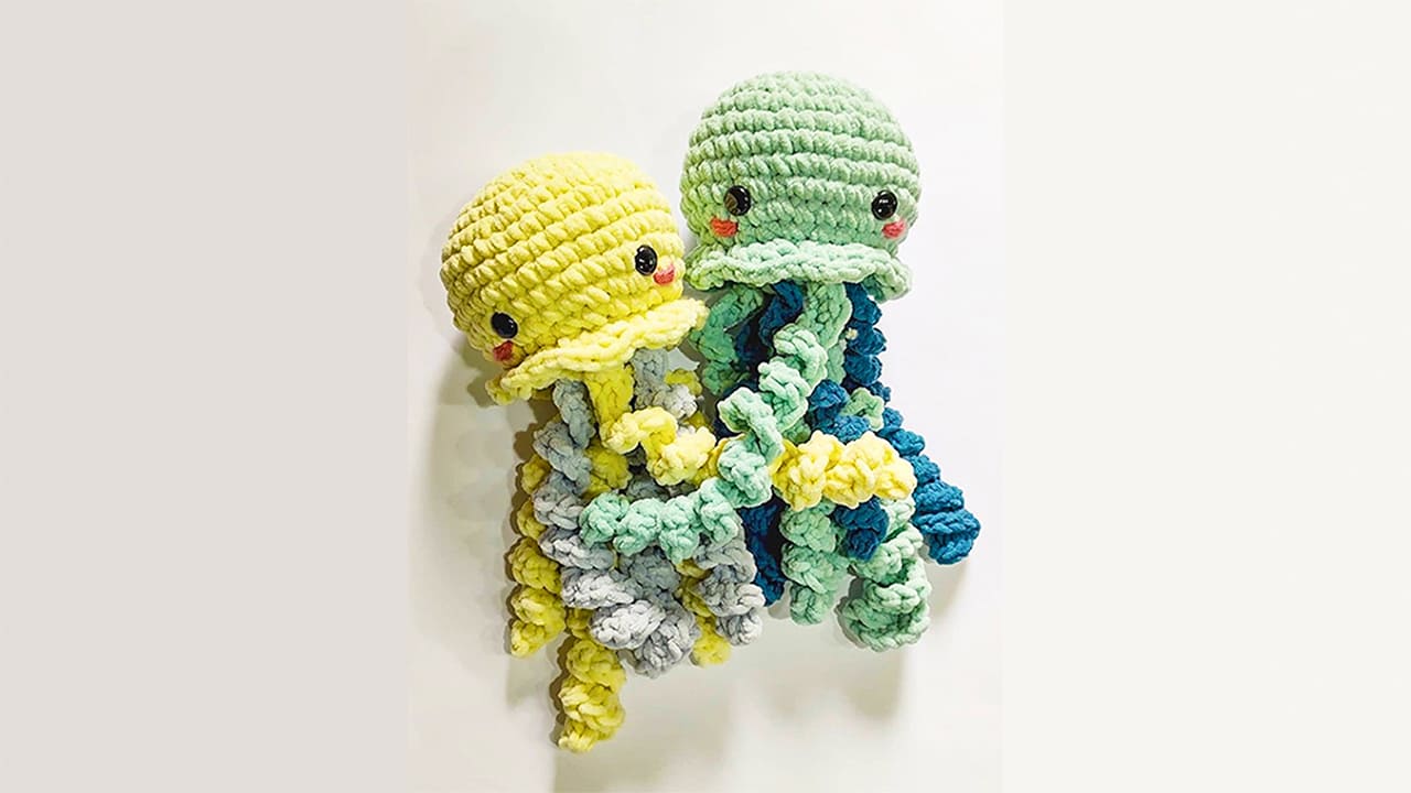 Crochet Jellyfish Melano PDF Amigurumi Free Pattern 7
