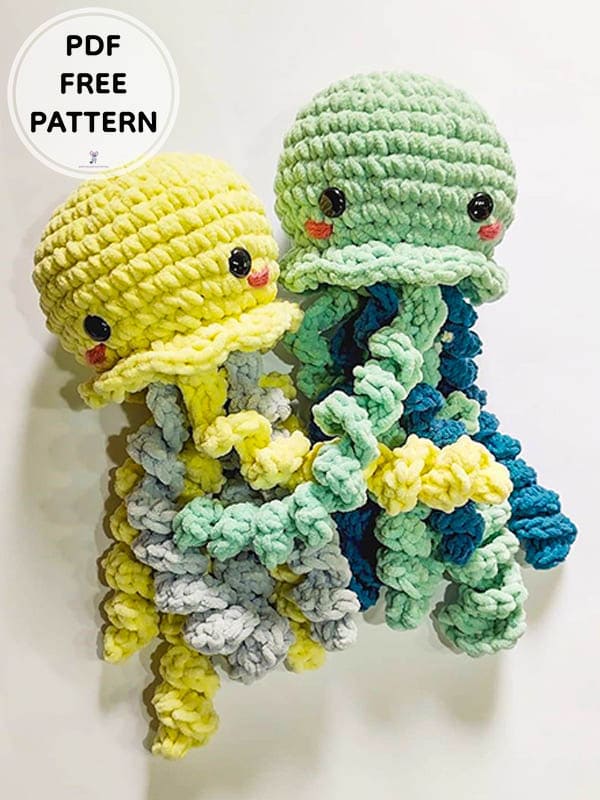 Crochet Jellyfish Melano PDF Amigurumi Free Pattern
