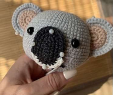 Crochet Koala Kevin PDF Amigurumi Free Pattern Head