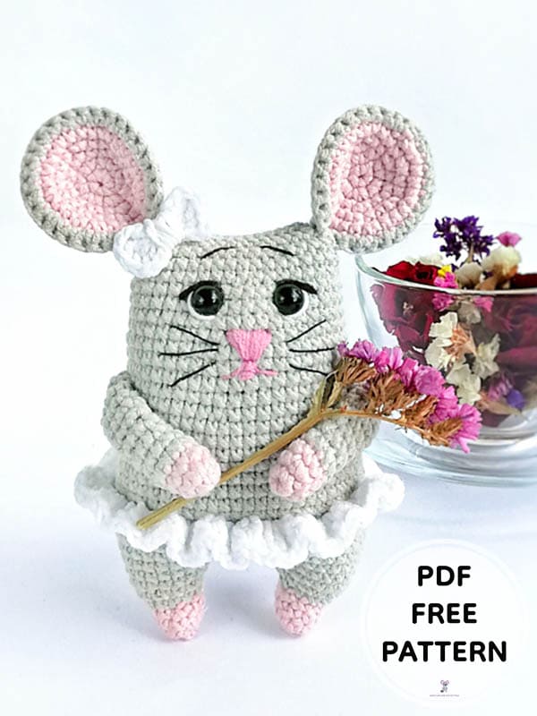 Crochet Little Mouse PDF Amigurumi Free Pattern 2
