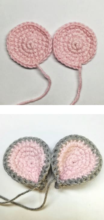 Crochet Little Mouse PDF Amigurumi Free Pattern Ears