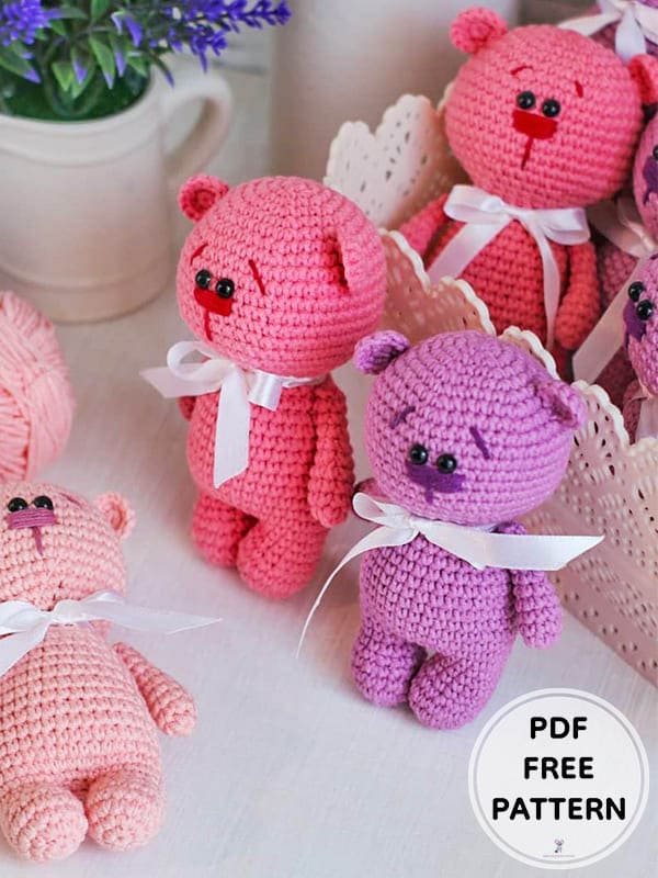 Crochet Mini Bear PDF Amigurumi Free Pattern 2 1