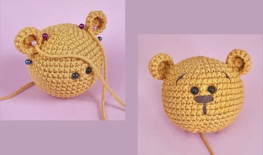 Crochet Mini Bear PDF Amigurumi Free Pattern Ears 2 1