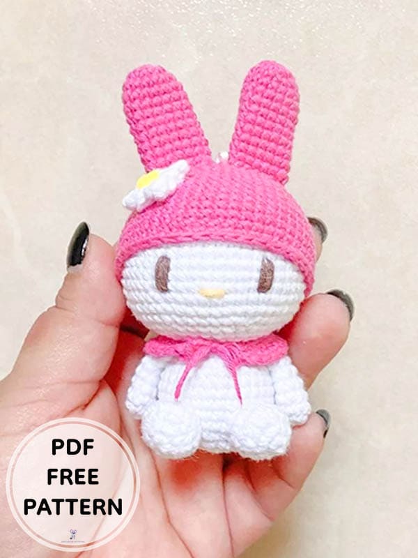 Crochet My Melody PDF Amigurumi Free Pattern 2