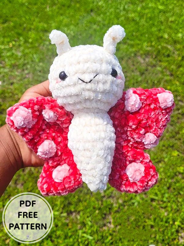 Crochet Plush Butterfly PDF Amigurumi Free Pattern 2
