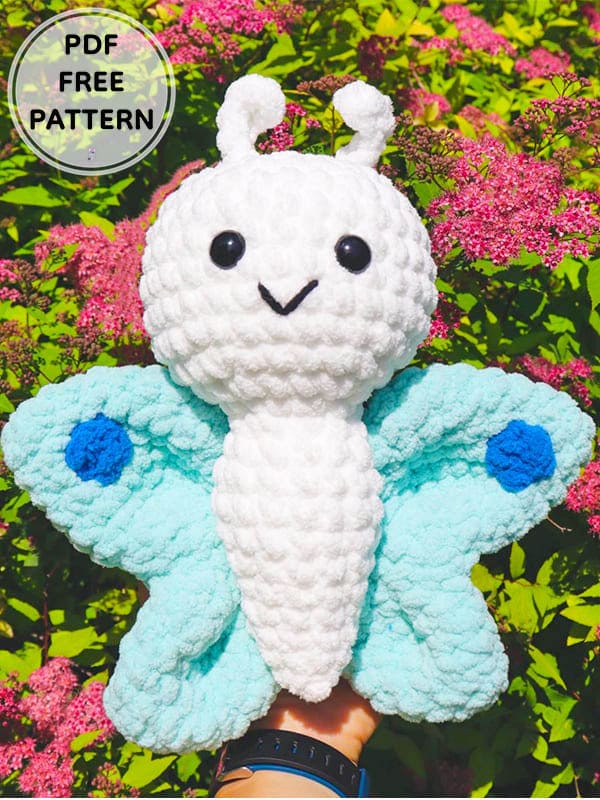 Crochet Plush Butterfly PDF Amigurumi Free Pattern