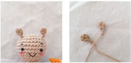 Crochet Rainbow Snail Amigurumi PDF Free Pattern Antennae