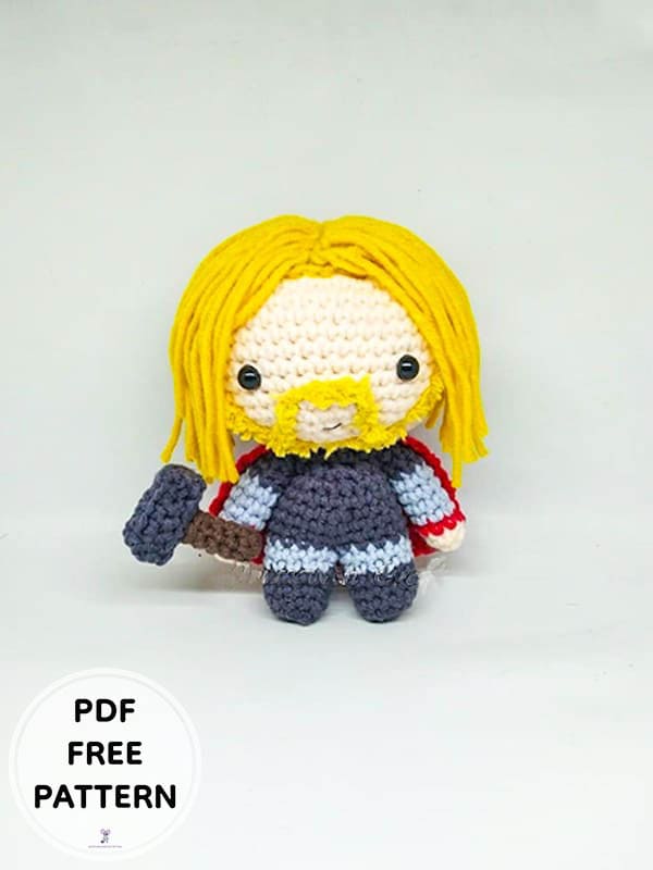 Crochet Thor Amigurumi Free PDF Pattern