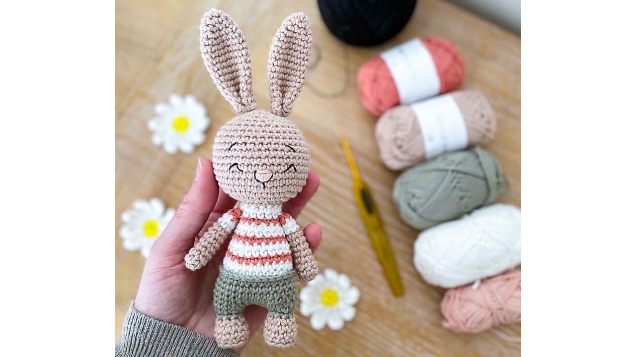Cute Crochet Bunny PDF Amigurumi Free Pattern 1