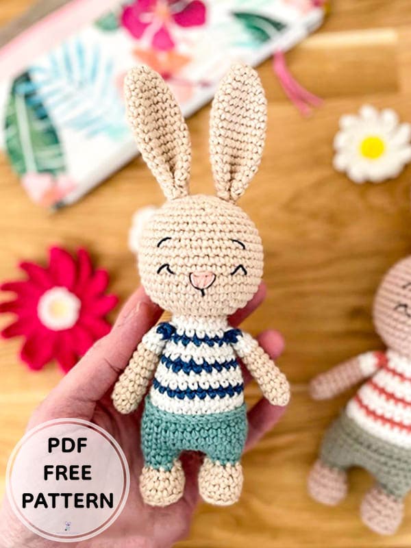 Cute Crochet Bunny PDF Amigurumi Free Pattern