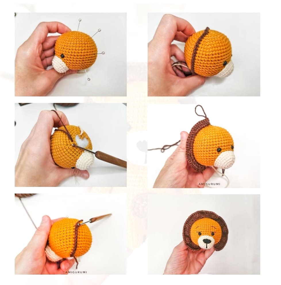 Easy Crochet Lion PDF Amigurumi Free Pattern 1