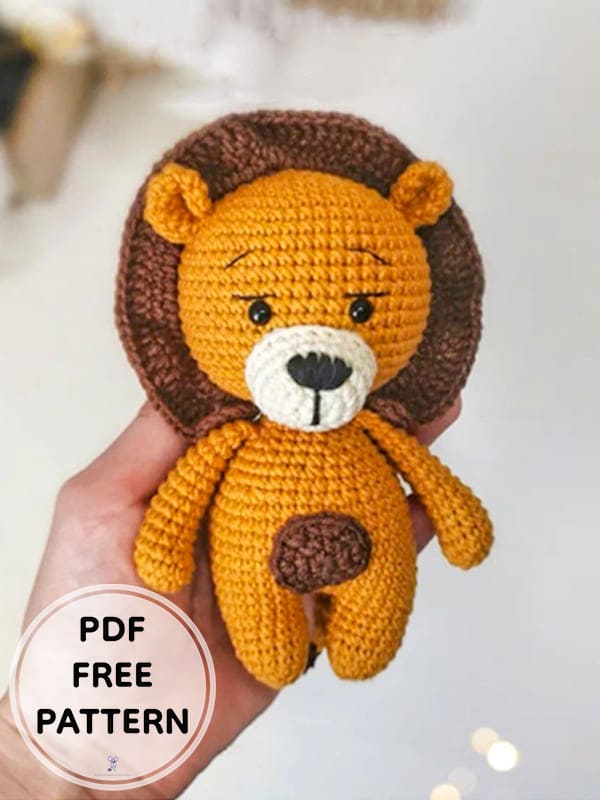 Easy Crochet Lion PDF Amigurumi Free Pattern