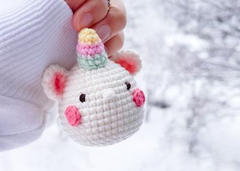 PDF Crochet Unicorn Keychain Amigurumi Free Pattern