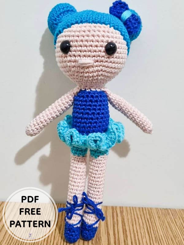 The Ballerina Crochet Doll PDF Amigurumi Free Pattern 1 1