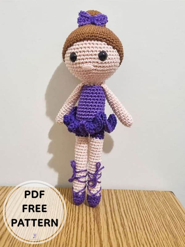 The Ballerina Crochet Doll PDF Amigurumi Free Pattern 5