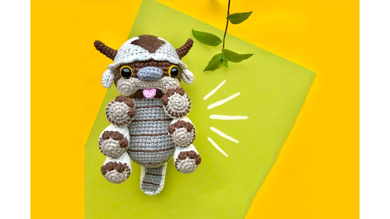 Appa Avatar Crochet Bison PDF Amigurumi Free Pattern 4