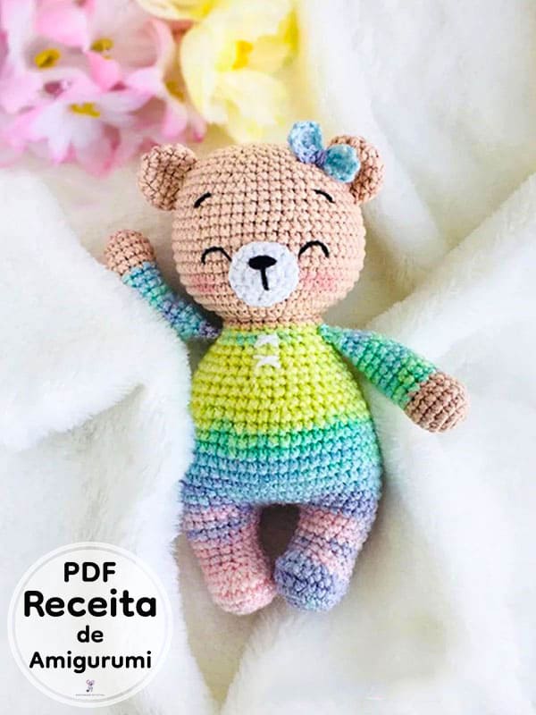 Bebe Urso Sonolento PDF Croche Receita De Amigurumi Gratis 1