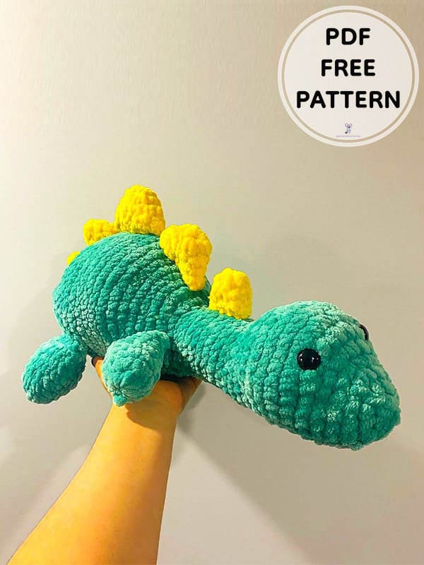 Crochet Dino Amigurumi Free PDF Pattern 2 1